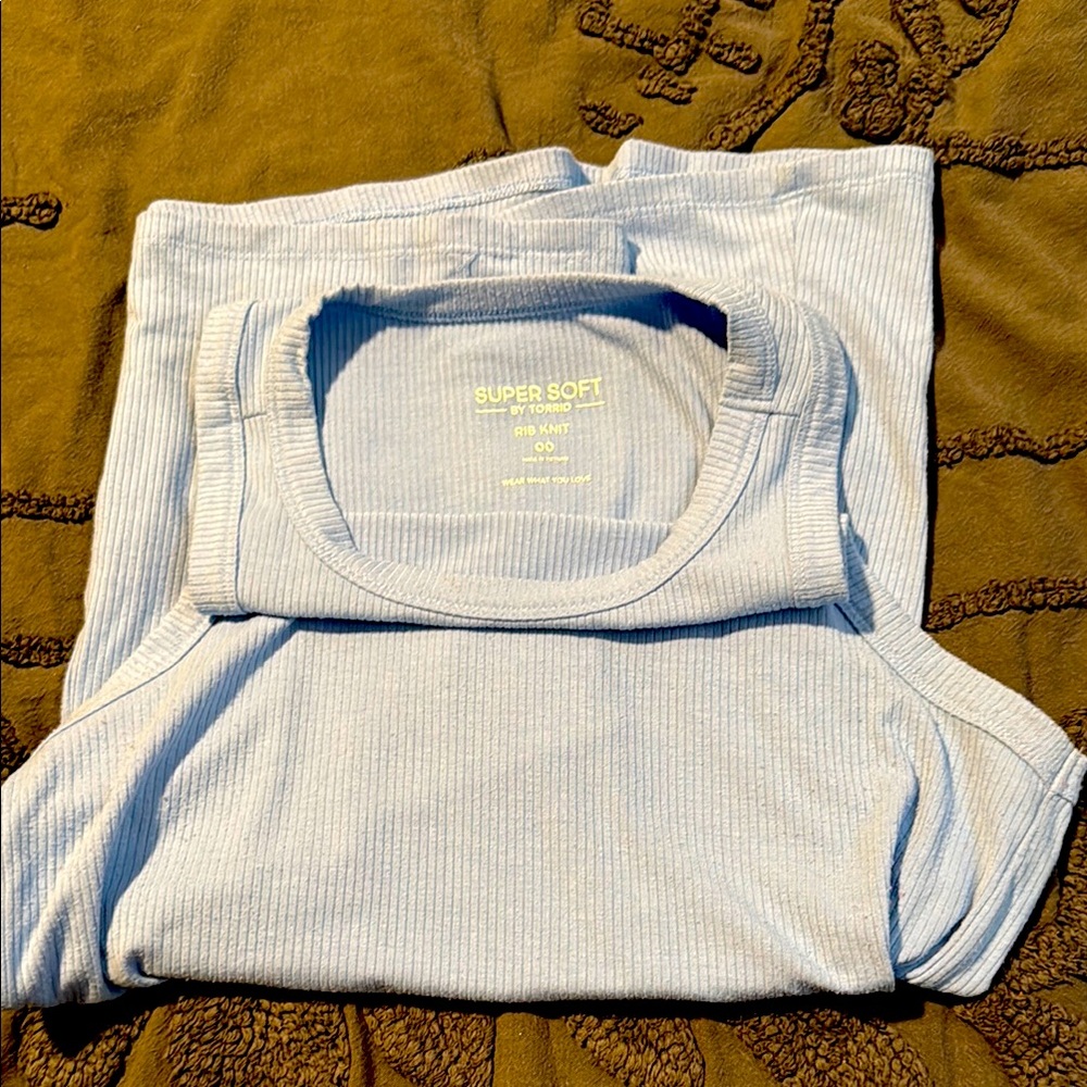 Torrid tank top, ribbed cornflower blue